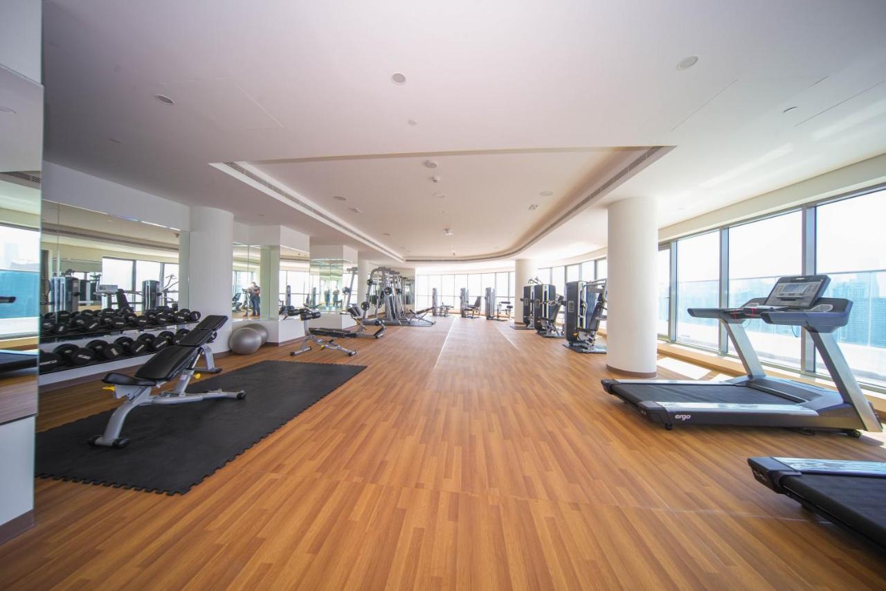 Elegant 2Br View With Rooftop Pool The Bay Dubai Eksteriør bilde