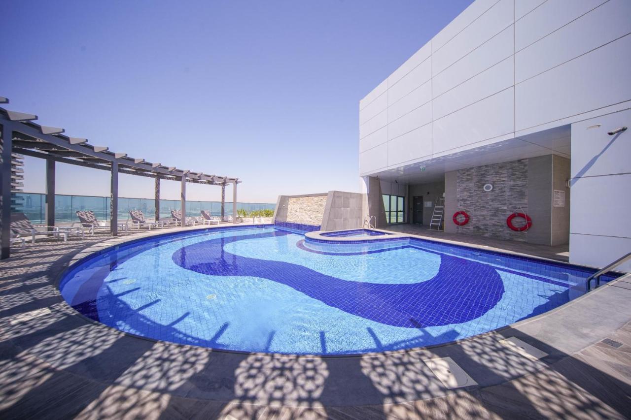Elegant 2Br View With Rooftop Pool The Bay Dubai Eksteriør bilde
