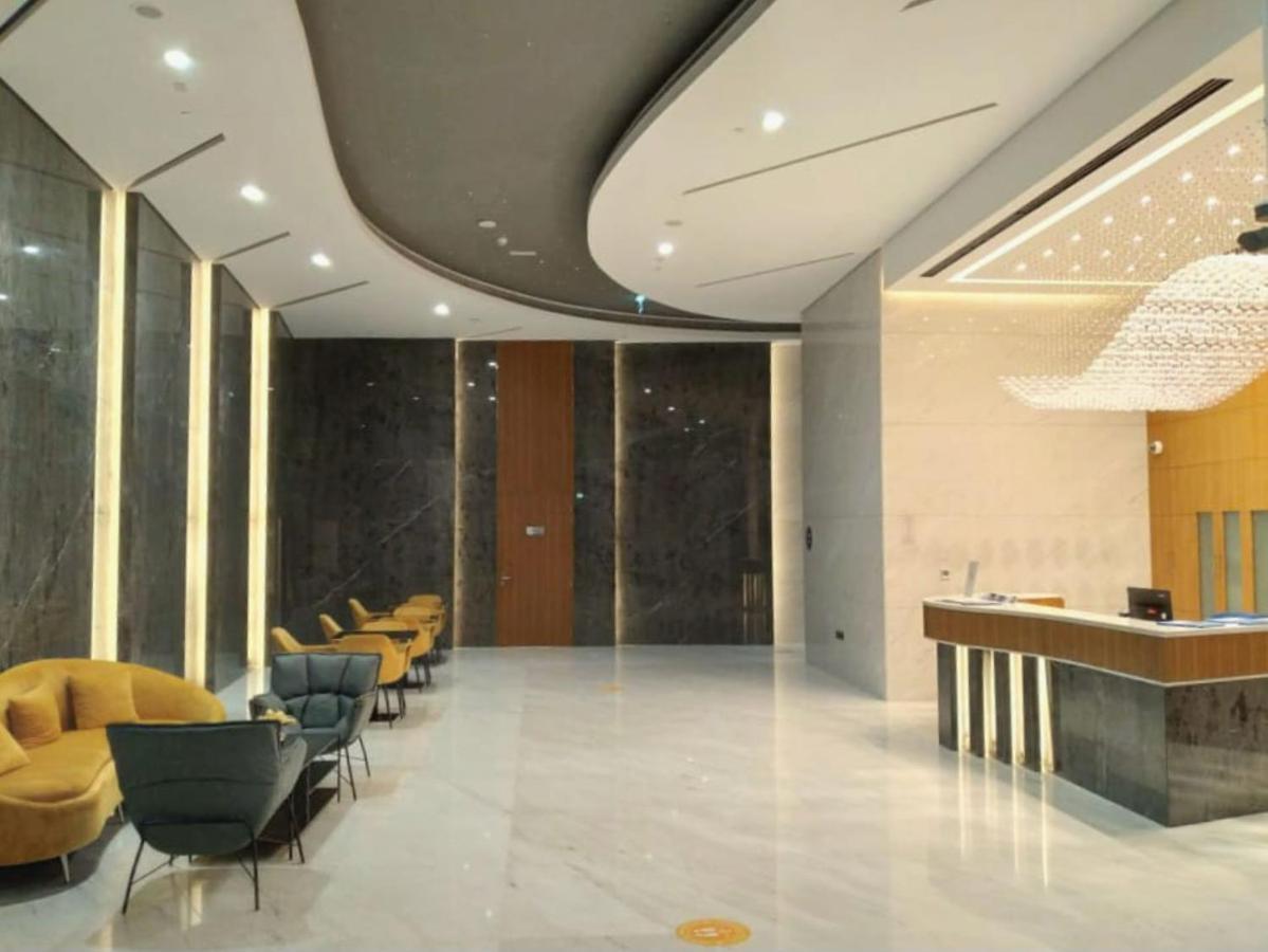 Elegant 2Br View With Rooftop Pool The Bay Dubai Eksteriør bilde
