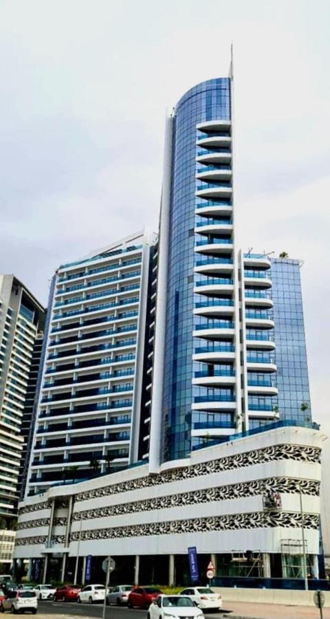 Elegant 2Br View With Rooftop Pool The Bay Dubai Eksteriør bilde