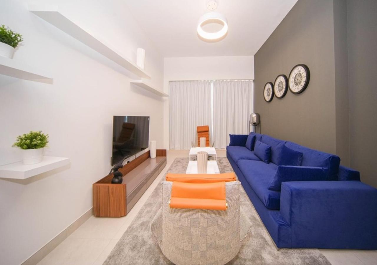 Elegant 2Br View With Rooftop Pool The Bay Dubai Eksteriør bilde
